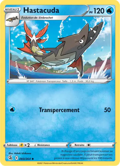 Image de la carte Pokemon Hastacuda 083/264