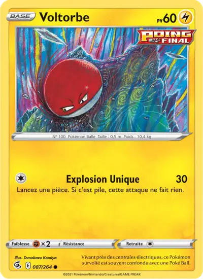 Image de la carte Pokemon Voltorbe 087/264