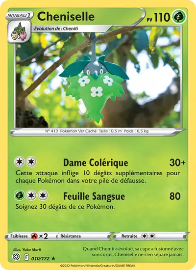 Image de la carte Pokemon Cheniselle 010/172