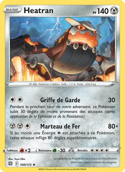 Image de la carte Pokemon Heatran 100/172