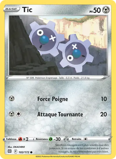 Image de la carte Pokemon Tic 102/172