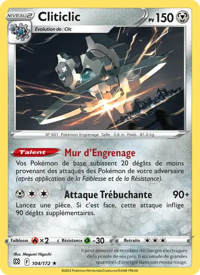 Image de la carte Pokemon Cliticlic 104/172