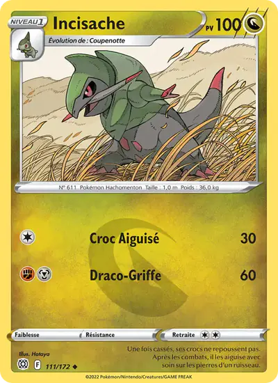 Image de la carte Pokemon Incisache 111/172