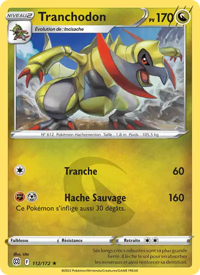 Image de la carte Pokemon Tranchodon 112/172