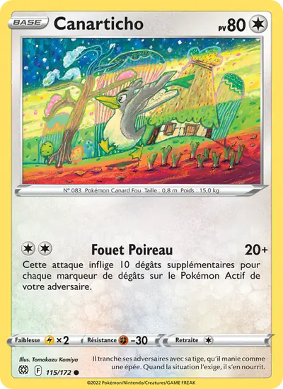 Image de la carte Pokemon Canarticho 115/172