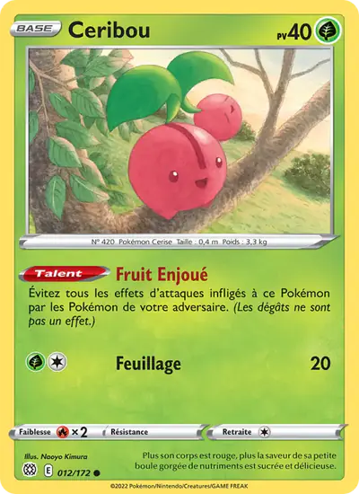 Image de la carte Pokemon Ceribou 012/172