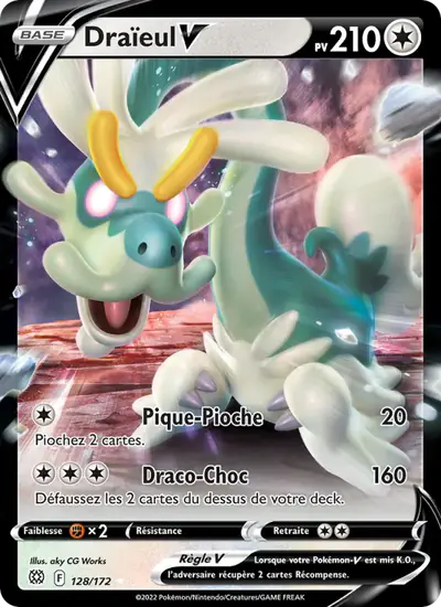 Image de la carte Pokemon Draïeul V 128/172