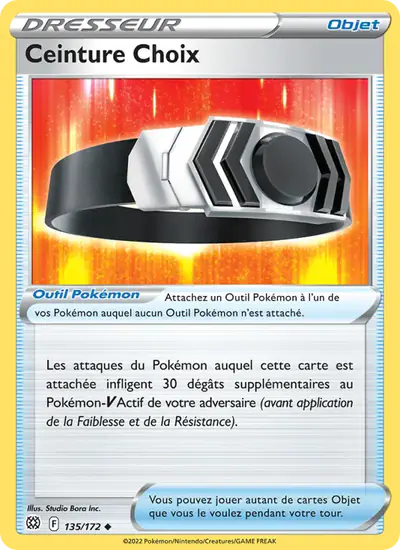 Image de la carte Pokemon Ceinture Choix 135/172
