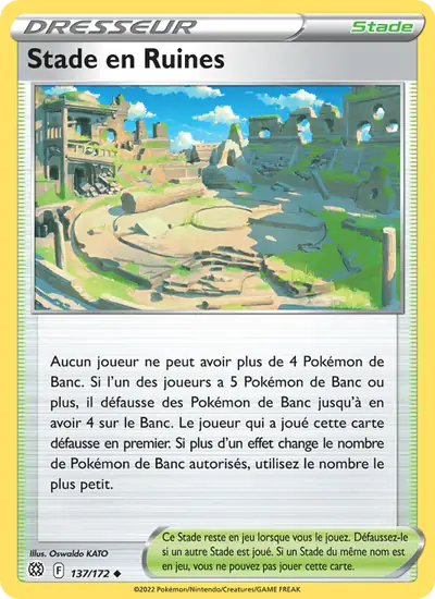 Image de la carte Pokemon Stade en Ruines 137/172