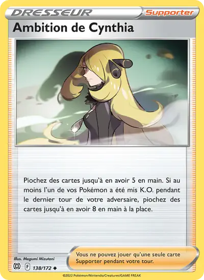 Image de la carte Pokemon Ambition de Cynthia 138/172