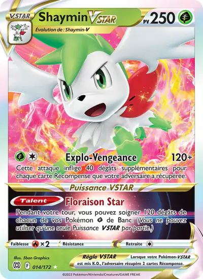 Image de la carte Pokemon Shaymin VSTAR 014/172