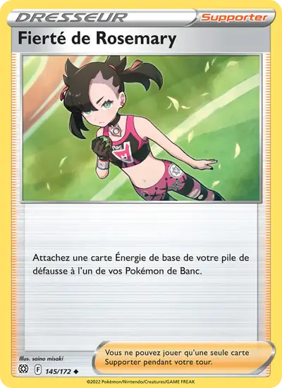 Image de la carte Pokemon Fierté de Rosemary 145/172