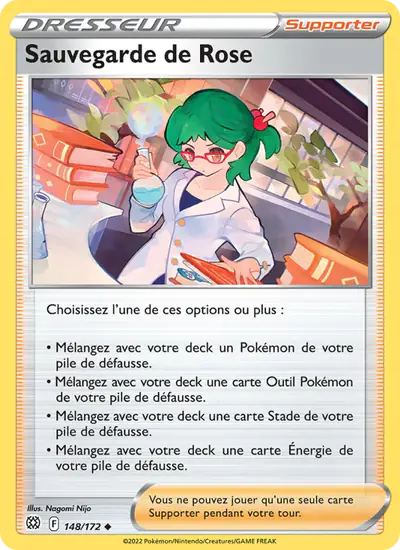Image de la carte Pokemon Sauvegarde de Rose 148/172