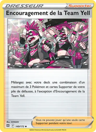 Image de la carte Pokemon Encouragement de la Team Yell 149/172