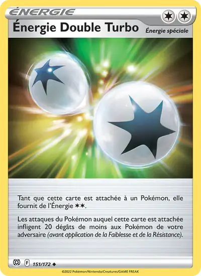 Image de la carte Pokemon Énergie Double Turbo 151/172