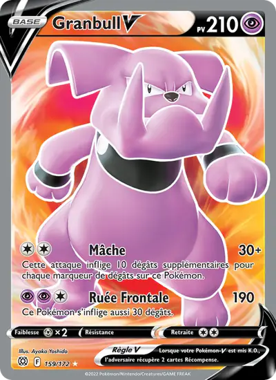 Image de la carte Pokemon Granbull V 159/172