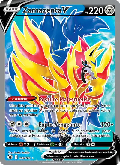 Image de la carte Pokemon Zamazenta V 163/172