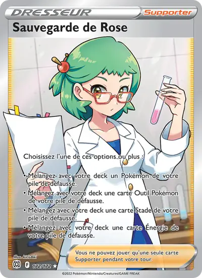 Image de la carte Pokemon Sauvegarde de Rose 172/172