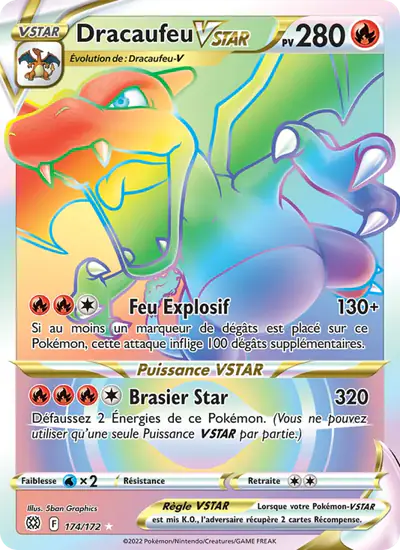 Image de la carte Pokemon Dracaufeu VSTAR 174/172
