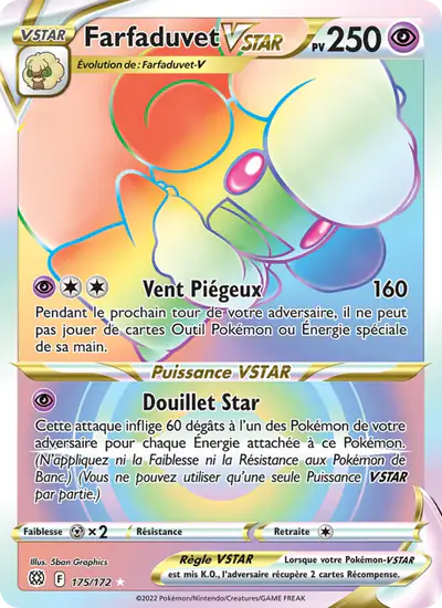 Image de la carte Pokemon Farfaduvet VSTAR 175/172