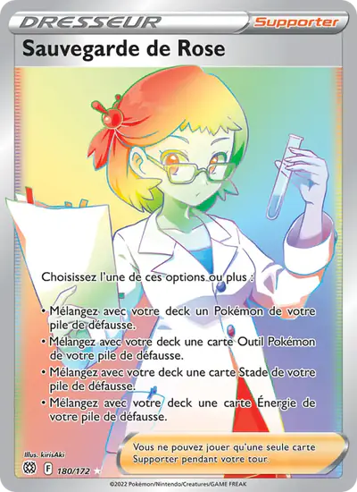 Image de la carte Pokemon Sauvegarde de Rose 180/172