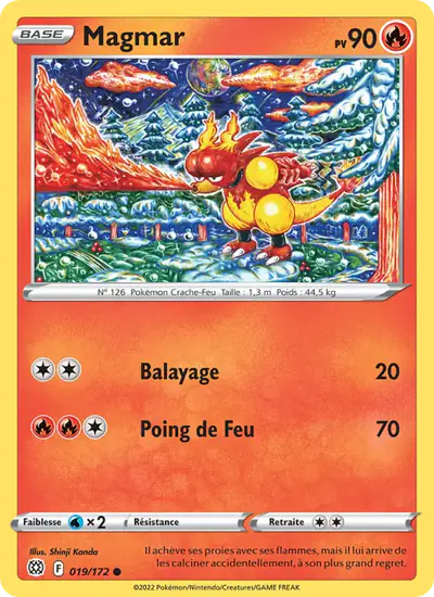 Image de la carte Pokemon Magmar 019/172