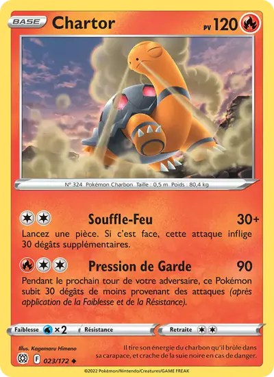 Image de la carte Pokemon Chartor 023/172
