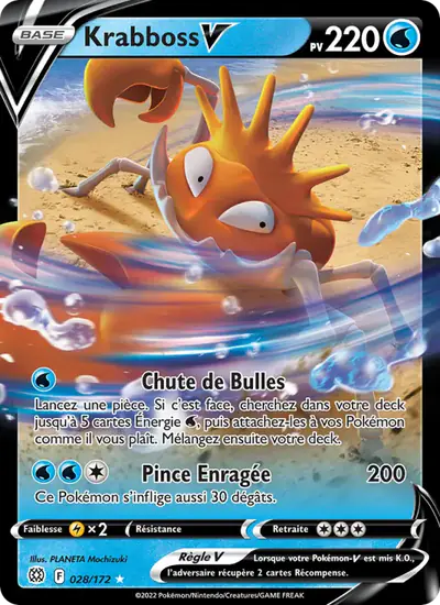 Image de la carte Pokemon Krabboss V 028/172