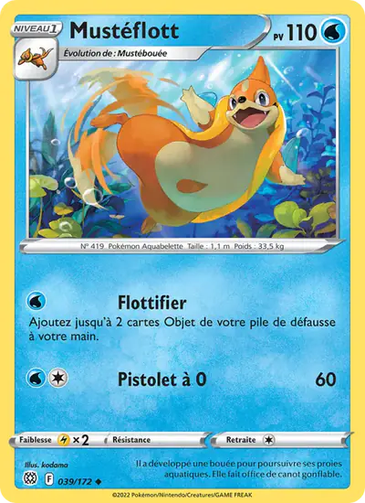 Image de la carte Pokemon Mustéflott 039/172