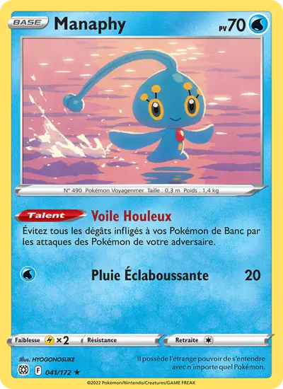 Image de la carte Pokemon Manaphy 041/172