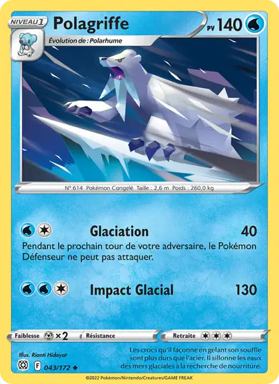 Image de la carte Pokemon Polagriffe 043/172