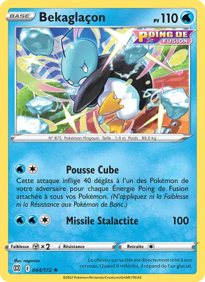 Image de la carte Pokemon Bekaglaçon 044/172