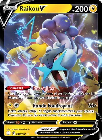 Image de la carte Pokemon Raikou V 048/172