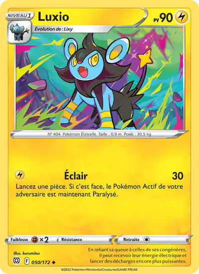 Image de la carte Pokemon Luxio 050/172