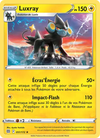 Image de la carte Pokemon Luxray 051/172