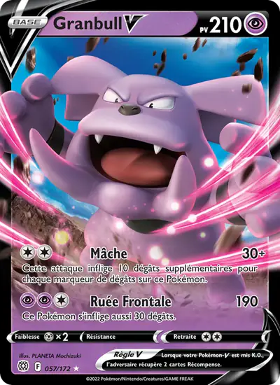 Image de la carte Pokemon Granbull V 057/172