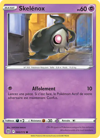 Image de la carte Pokemon Skelénox 060/172