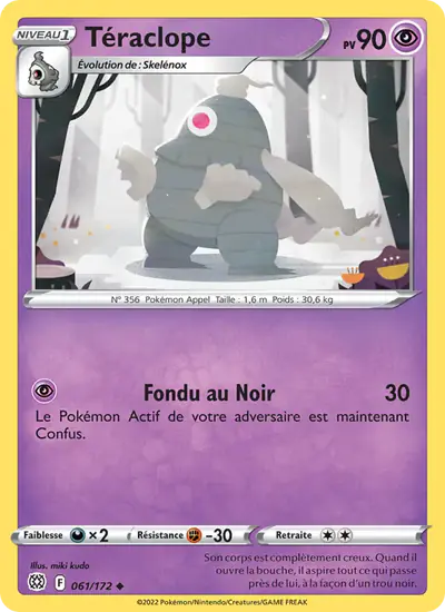 Image de la carte Pokemon Téraclope 061/172