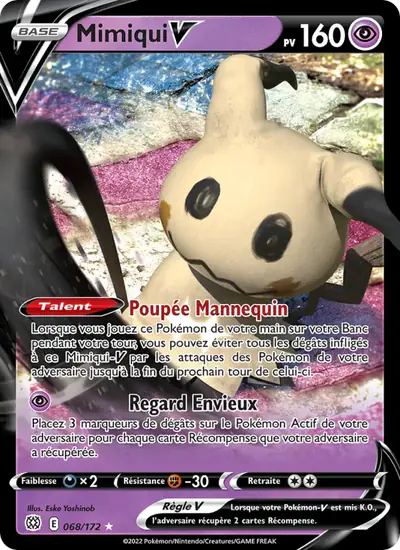 Image de la carte Pokemon Mimiqui V 068/172