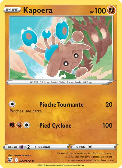 Image de la carte Pokemon Kapoera 072/172