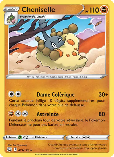 Image de la carte Pokemon Cheniselle 077/172