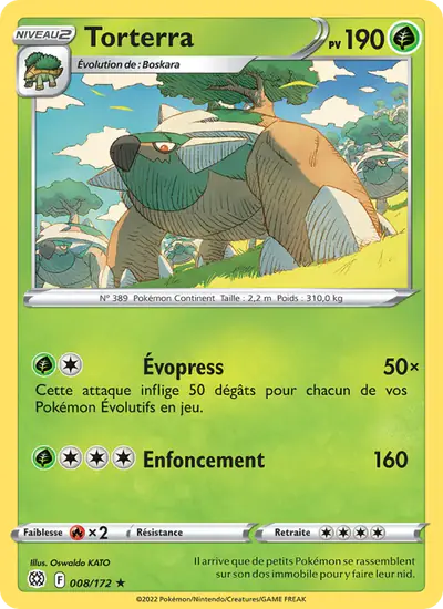 Image de la carte Pokemon Torterra 008/172
