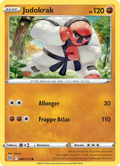 Image de la carte Pokemon Judokrak 080/172