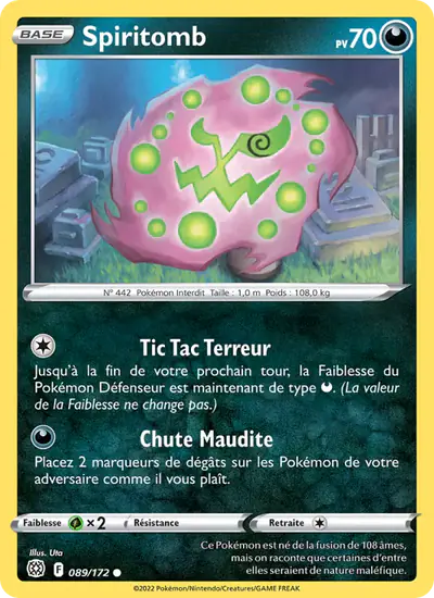 Image de la carte Pokemon Spiritomb 089/172