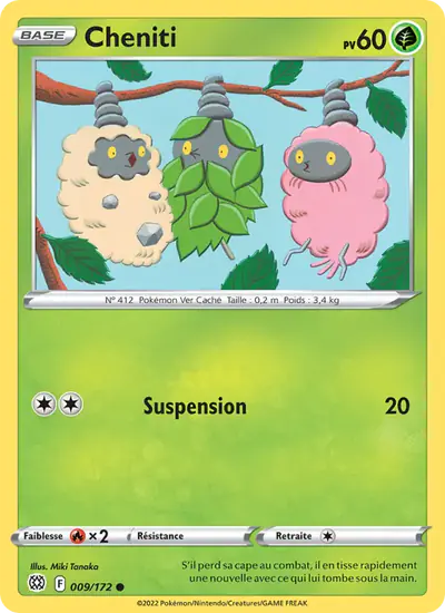 Image de la carte Pokemon Cheniti 009/172