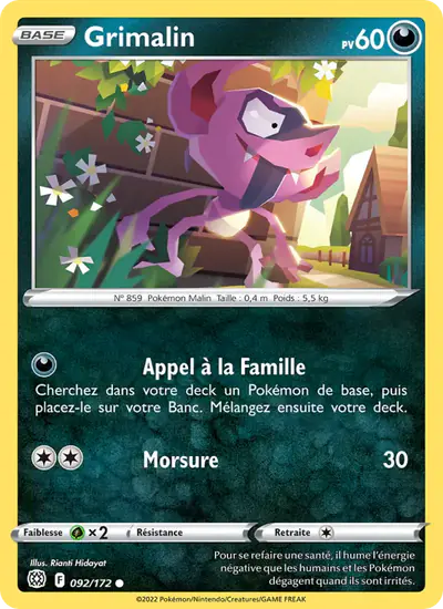 Image de la carte Pokemon Grimalin 092/172