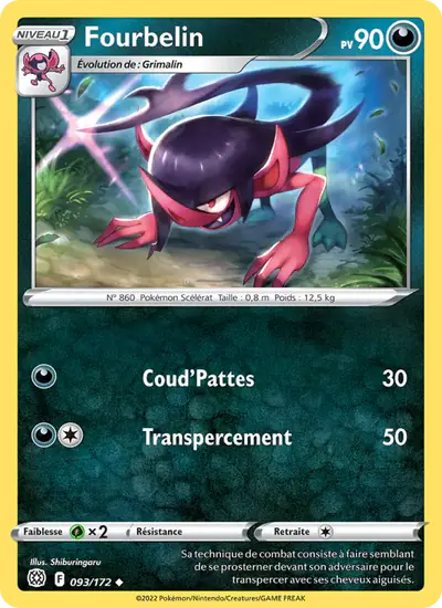 Image de la carte Pokemon Fourbelin 093/172