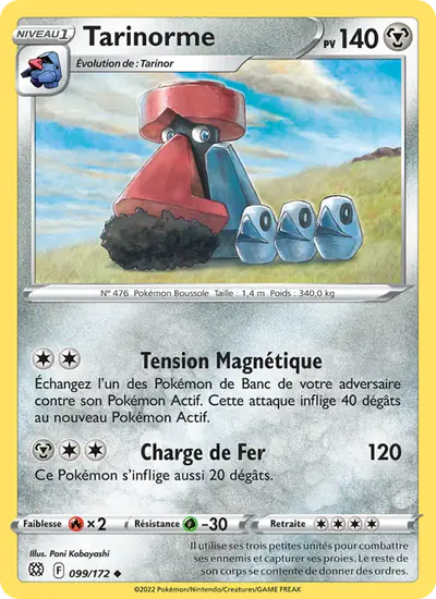 Image de la carte Pokemon Tarinorme 099/172
