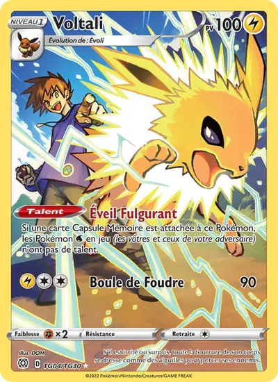 Image de la carte Pokemon Voltali TG04/172