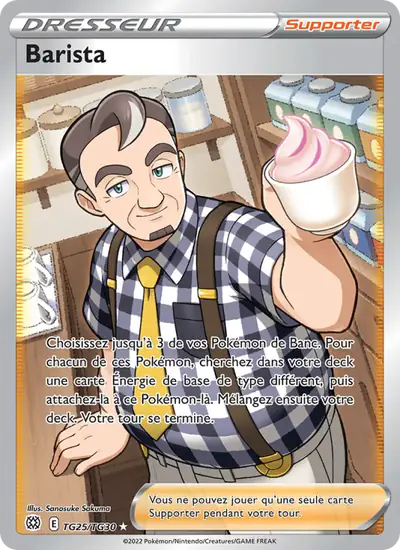 Image de la carte Pokemon Barista TG25/172